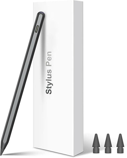 Pencil 2nd Generation Wireless Charging, Pencil for iPad with Tilt & Palm Rejection, Magnetic Stylus Pen Compatible with ipad Air 3/4/5, ipad Mini 5/6, ipad 6/7/8/9/10, ipad Pro 11/12.9 (Black)