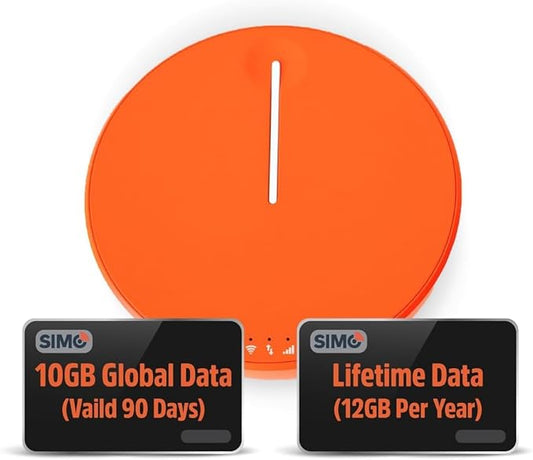 SIMO Solis Hero, 4G Mobile Hotspot, 1GB/Monthly + 30GB Global Data