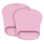 TECKNET 2 Pack Gaming Ergonomic Mouse Pad with Wrist Support Pink