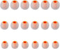 Earbud Tips Soft Silicone Earbuds Replacement Tips Fit for in-Ear Headphones(Inner Hole from 3.8mm - 4.2mm Earphones) 9 Pairs S/M/L,Transparent Orange