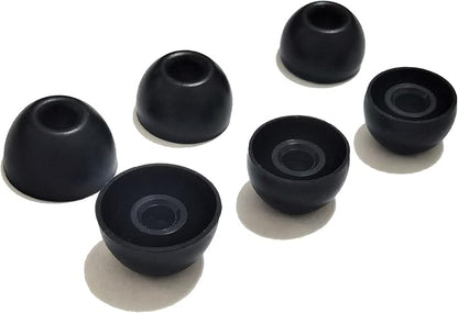 Ear Tips for Beats Studio Buds Silicone Tips Beats Earbuds Replacement for Beats Tips Earbuds Cover 6 Pairs LMS Black