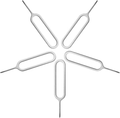 Sim Card Tray Pin Eject Removal Tool Needle Opener 5 Pack for Smartphones,Mifi, Wireless Hotspot,4G&5G Sim Card Routers.