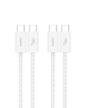 Belkin USB C to USB C Cable 2-Pack, 3.3ft, 60W - Type C Charger, iPhone Charger Cord, Soft, Braided, Flexible for iPhone 16, Galaxy S25, Pixel 9, Airpods, iPad Pro & More, Travel Essentials - White