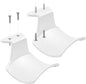 SIROLISA 2-Pack Never Fall Headphone Hook Wall Mount Headset Holder White
