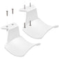SIROLISA 2-Pack Never Fall Headphone Hook Wall Mount Headset Holder White