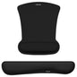 MOSISO Wrist Rest Support for Mouse Pad & Keyboard Set, Ergonomic Mousepad Non-Slip Base Home/Office Pain Relief & Easy Typing Cushion with Neoprene Cloth & Raised Memory Foam, Black