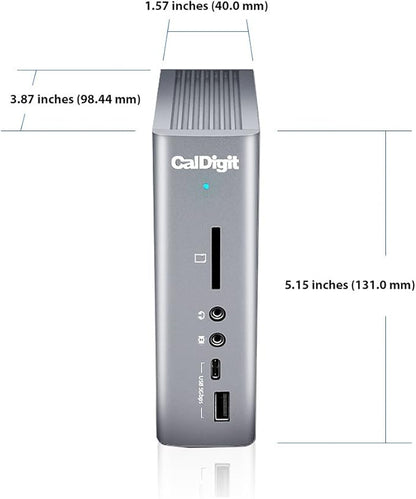 CalDigit TS3 Plus Thunderbolt 3 Dock - 87W Charging, 7X USB 3.1 Ports, USB-C Gen 2, DisplayPort, UHS-II SD Card Slot, Gigabit Ethernet for Mac & PC, Thunderbolt 4 Compatible (0.8m/2.62ft Cable)