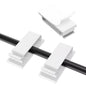 Adhesive Cable Clips Holder, Outdoor Light Clips, Black Cord Wire Clips, Sturdy Nylon Cord Wall Finisher Wire Clamp for Home, Car, Office Desk Wire Management (Black, XL-80 PCS)