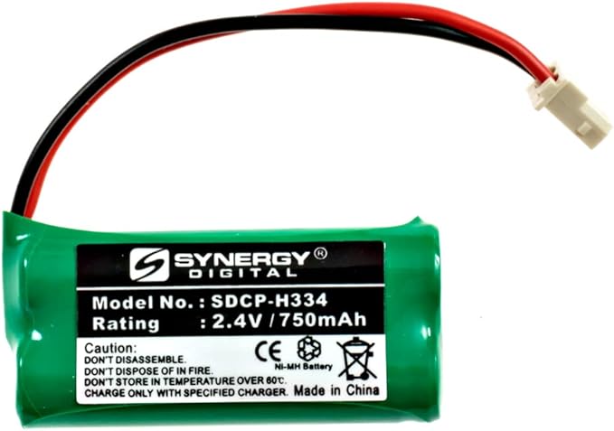 Synergy Digital Cordless Phone Battery, Compatible with AT&T-Lucent EL52203 Cordless Phone Combo-Pack Includes: 2 x SDCP-H334 Batteries