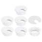 uxcell 6 Pcs 35mm (1.38 Inch) Desk Grommet, Plastic Cable Hole Cover, Wire Cord Cable Organizer for Home Office Computer Desk Cabinet, Black