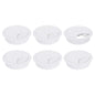 uxcell 8Pcs 50mm (1.97") Desk Grommet Plastic Cable Hole Cover Wire Brown
