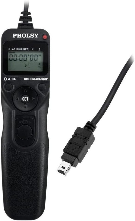 PHOLSY N10 Timer Remote Control Cable Intervalometer for Nikon