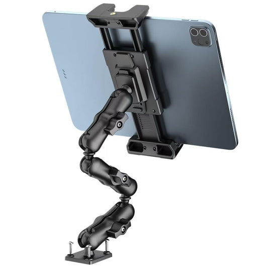 OHLPRO Tablet Mount for Truck - Heavy Duty Drill Base Tablet Holder for Car Dashboard, iPad Holder for All 5"-13" iPad Pro Samsung Galaxy Kindle fire Tablets and Car Wall etc. - 12-inch Arm
