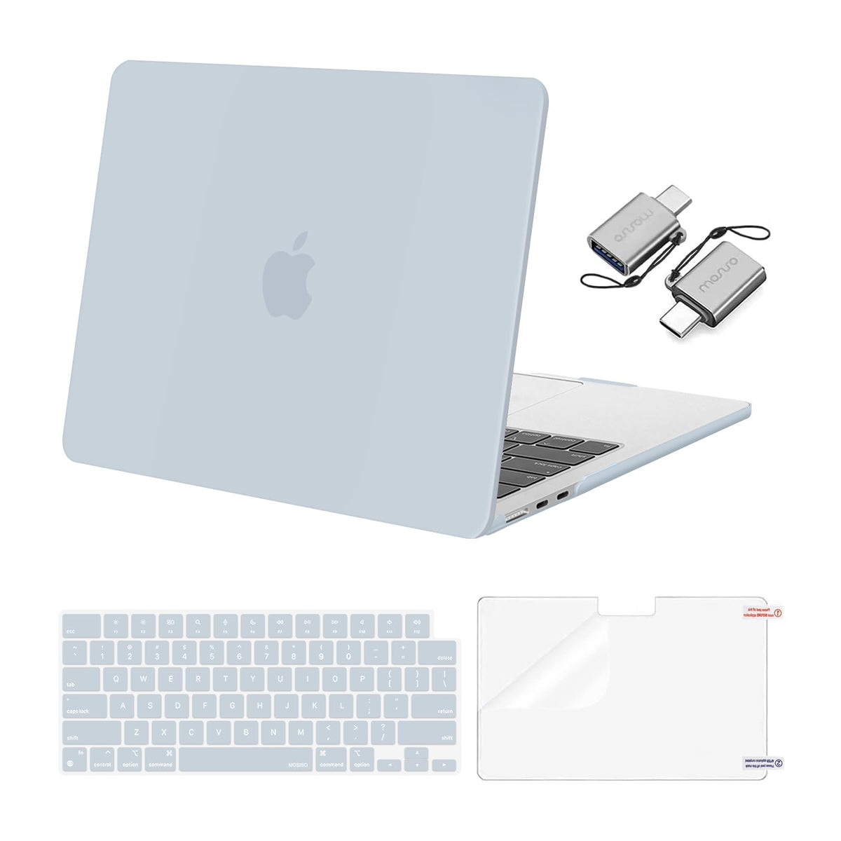 MOSISO Compatible with MacBook Air 13 inch Case M5 2026 M4 M3 M2 2025-2022