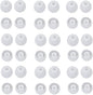 36 Pieces Medium Earbud Tips Soft and Comfortable Ear Bud Replacement Pieces Silicone Fit Most in-Ear Headphones，Inner Hole 3.8mm -5.5mm，Medium Clear White Replacement Eartips
