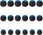Brandless Earbud Tips Soft Silicone Earbuds Replacement Tips Fit for in-Ear Headphones(Inner Hole from 3.8mm - 4.2mm Earphones) 9 Pairs S/M/L,Black/Blue