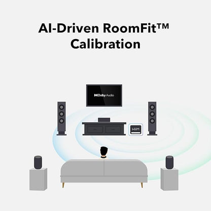 WiiM Sub Pro – 8" 250 W Wireless Smart Subwoofer | AI RoomFit™ Calibration | Wi-Fi 6 & Bluetooth 5.3 | 25 Hz Deep Bass | Works with WiiM Streamers, Amps & Any RCA Sub-Out System | Black