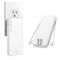 Nusyddy Portable Charger 10000mAh Fast Charging w/Built-in Wall Plug White