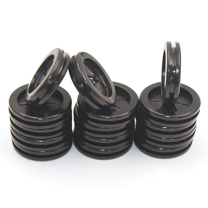 Rubber Grommets for Wiring, 1-1/4 Inch Drill Hole 1 Inch ID, Firewall Grommets Automotive Cable Cords Hoses Protection, Double-Sided Rubber Plugs for Round Holes, 15 Pcs, 26x30 mm