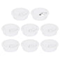 uxcell 8 Pcs 53mm (2.09 Inch) Desk Grommet, Plastic Cable Hole Cover, Wire Cord Cable Organizer for Home Office Computer Desk Cabinet, White