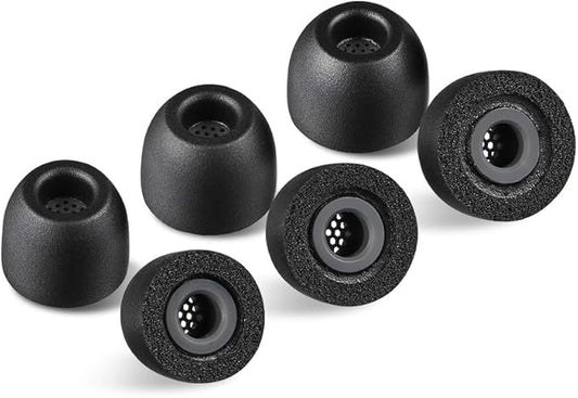 AZLA Foamax Standard (S/MS/M), Foam Earbud Tips, Memory Foam Earbud Tips for Wireless Headphones, Noise Canceling Earbuds Replacement Tips Compatible with Sony, Beats, Samsung, Skullcandy