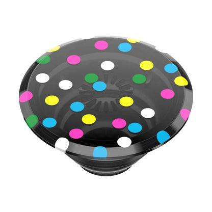 PopSockets Translucent Phone Grip with Expanding Kickstand, PopSockets for Phone, Translucent PopGrip - Black Disco