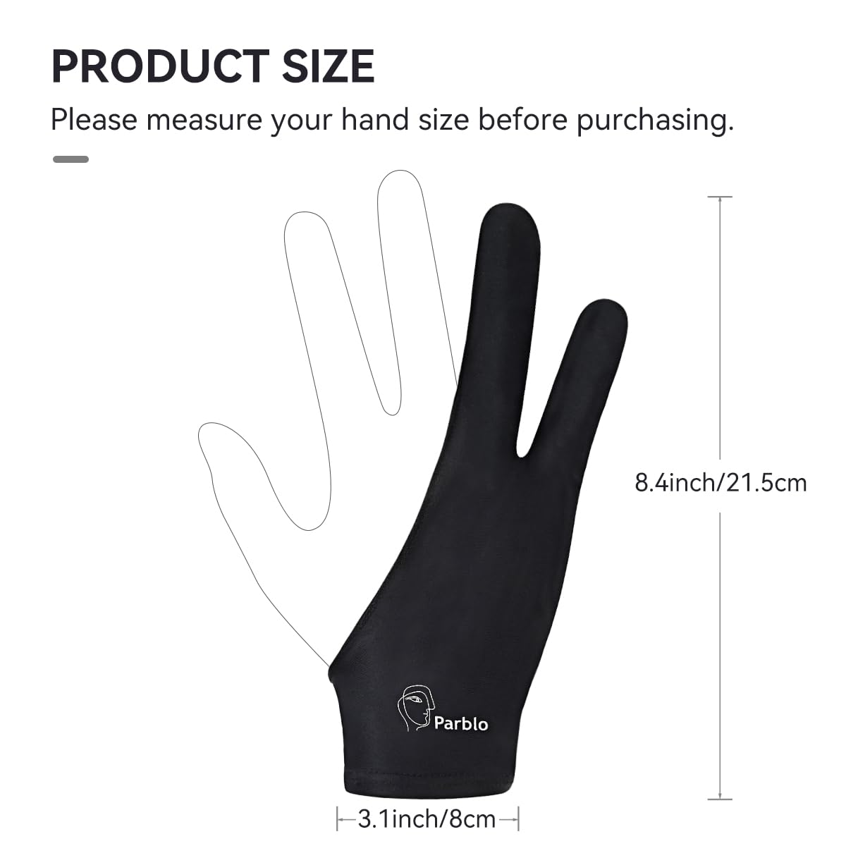 Parblo PR01 Artist Drawing Glove for Drawing Tablet,Fit for Both Right and Left Hand