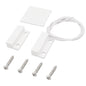 FOCMKEAS 4PCS Recessed Wired Door Contact Sensor, NC, ABS White, RC-33