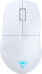 Turtle Beach Pure Air - Ultra-Light Wireless Ergonomic RGB Gaming Mouse, 26K DPI Optical Sensor, 125 Hour Battery, Dual Wireless System, Titan Optical Switches, Bluetooth, RGB Illumination - White