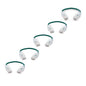TRUECABLE Cat6 Component Rated Patch Cable, Unshielded (U/UTP), 6in, Green, 28AWG Solid Copper, Snagless 10G High-Speed Ethernet Cable, PoE++ 4PPoE 100W, UL Listed, RoHS-3, 5 Pack