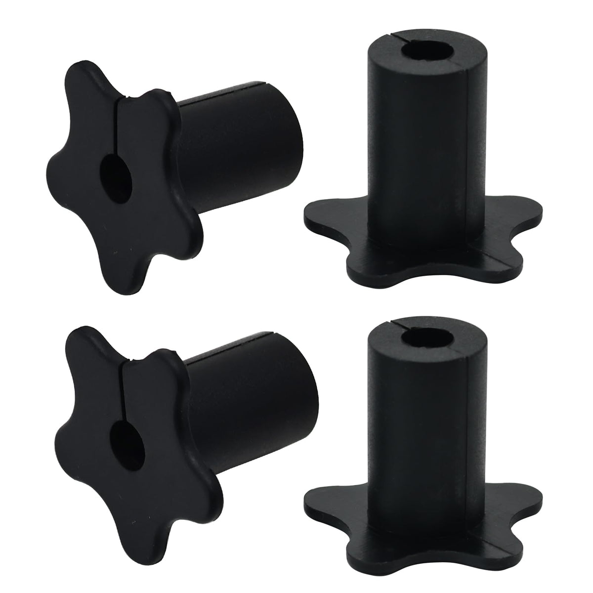 EASYEAH 2pc Black Starlink Cable Grommets 1" Silicone Wire Hole Grommet