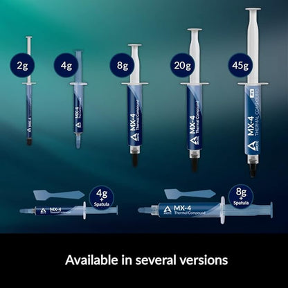 ARCTIC MX-4 (45 g) - Premium Performance Thermal Paste for All Processors (CPU, GPU - PC), Very high Thermal Conductivity, Long Durability, Safe Application, Non-Conductive