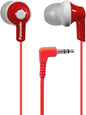 Panasonic ErgoFit In-Ear Earbud Headphones RP-HJE120-R (Red) Dynamic Crystal Clear Sound, Ergonomic Comfort-Fit