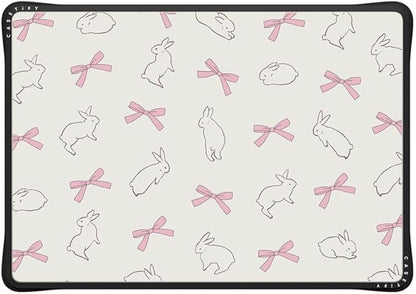 CASETiFY Impact MacBook Air 15" (M2-M4) Case [Cushioned Impact Corners/Scratch-Resistant/Anti-Slip Grip] - Rabbit Ribbon - Clear Black
