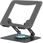 Laptop Pad 360 Rotating Laptop Stand 2 Adjustable Angle and 0-13 inches Tall Adjustable Cooling Pad Fits 10-17.3" laptops Pads