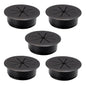 5 Pcs Desk Grommet 2" / 50 mm, Desk Hole Cover for Cables Black, Cable Grommet ABS Plastic, Desk Hole Grommet for Home & Office Pc, Detachable Cable Cord Organizer