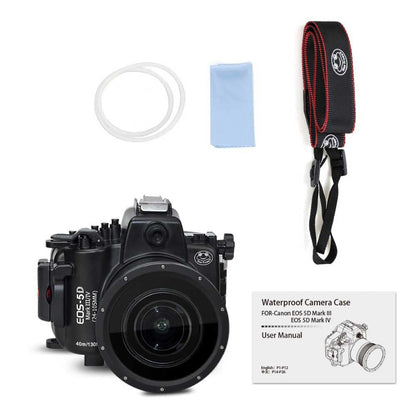 Sea frogs Camera Housing Compatible with Canon EOS 5D Mark III/IV with EF16-35mm f/2.8LII USM Lens,Waterproof IPX8, 40m/130ft Depth Protection EOS 5D Mark 4 Underwater Camera Case, Ideal for Diving
