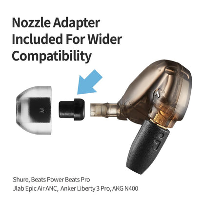 AZLA Crystal 2 Standard Earbud Tips for Sony WF-1000XM5 & Powerbeats Pro 2