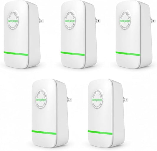 Elon-musk's Electricity Saving Box Stop Watt Stopwatt Energy Saving Device Save Energy Saving Device Energy Saving Power Strip for Home Office US Plug 90v-250v 30kw Rated Green (5PCS)