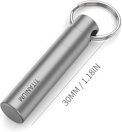 Titanium SIM Card Removal Tool with Keyring, Sim Card Tray Remover Eject Pin Key Tool for iPhone iPad Samsung Galaxy Smart Phone/Tablet and More，Gray