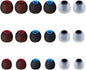 Earbud Tips Soft Silicone Earbuds Replacement Tips Fit for in-Ear Headphones(Inner Hole from 3.8mm -4.2mm Earphones) 9 Pairs S/M/L