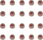10 Pairs Small Earbud Tips Replacement Ear Tips for in- Ear Headphones Ear Bud Covers Silicone Earbuds Rubber Tips (Clear Red)