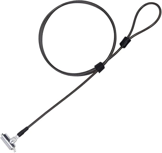 I3C Laptop Cable Lock Hardware Security Cable Lock Anti Theft 6.7FT Cable Lock Compatible with Laptop Anti-Theft Security Locking Cable Compatible for Wedge Type Slot(6 * 2.5mm)