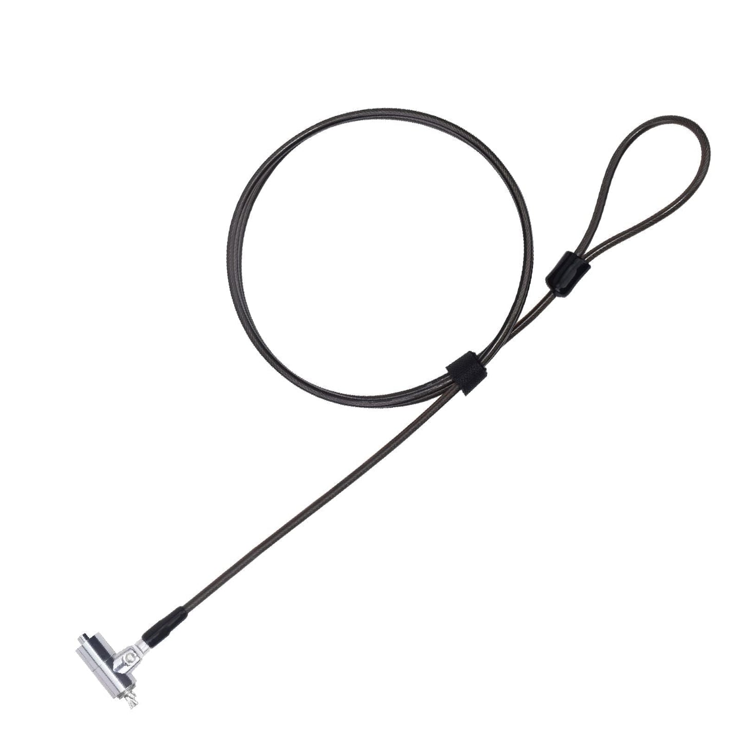 I3C Laptop Cable Lock Hardware Security Cable Lock Anti Theft 6.7FT Cable Lock Compatible with Laptop Anti-Theft Security Locking Cable Compatible for Wedge Type Slot(6 * 2.5mm)