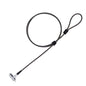 I3C Laptop Cable Lock Hardware Security Cable Lock Anti Theft 6.7FT Cable Lock Compatible with Laptop Anti-Theft Security Locking Cable Compatible for Wedge Type Slot(6 * 2.5mm)