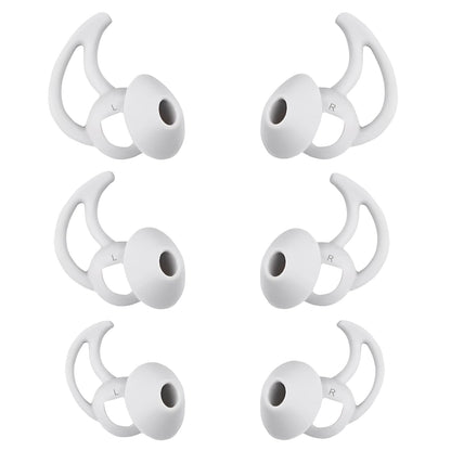WKYMY Earbud Replacement Tips Silicone Earbud Tips Compatible with Bose Quietcomfort and Sport Headphone Rubber Tips Ear Bud Covers 3 Pairs S M L Gray