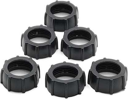 Maxmoral 16PCS Black Plastic Tightening Nut Ball Joint Fixing Adapter Head Holder Ring Car Holder Screw Fixing Head Holder for 17mm Ball Adapter