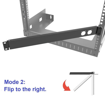 QiaoYoubang 1U Hinged 2D XLR HDMI Audio Rack Mount Panel