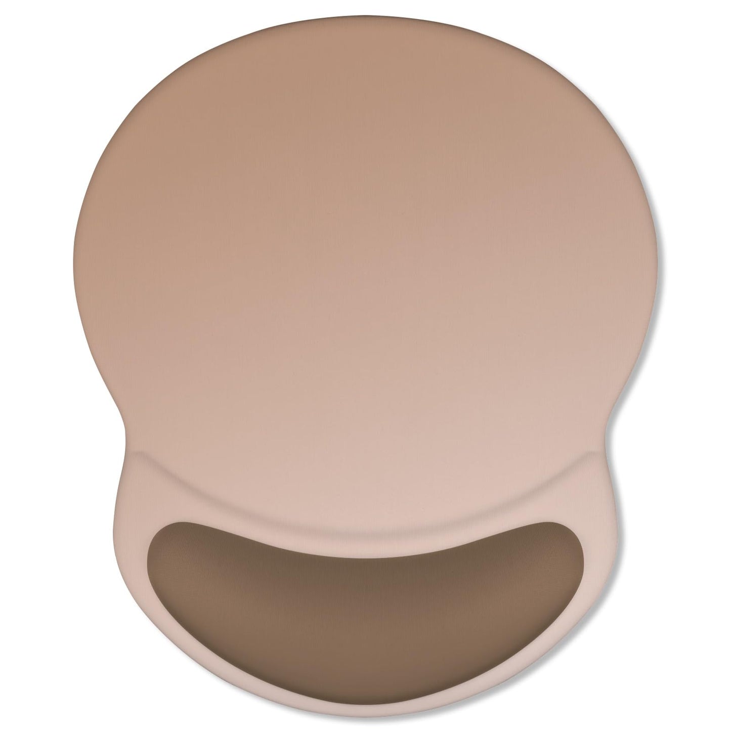 ITNRSIIET Ergonomic Mouse Pad with Comfort Gel Wrist Rest, Non-Slip PU Base, Smooth Textured Surface, Reduces Hand Fatigue & Wrist Pain, 8.7 x 7.2 Inch for Office Gaming Home, Soft Brown Gradient