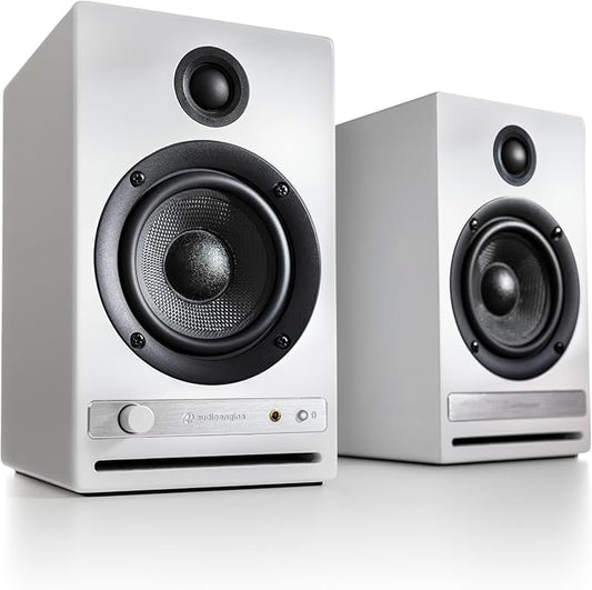 Audioengine HD4 Powered Bookshelf Speakers – Bluetooth 5.3 aptX Adaptive,